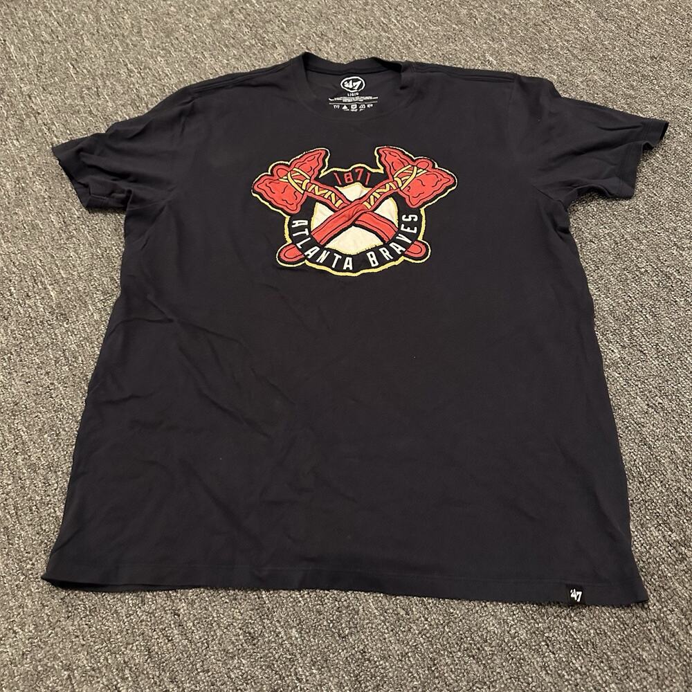 ‘47 brand embroidered Atlanta Braves graphic shirt Size Large